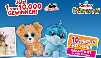 www.üei.de/nici, Kinder Überraschung Code eingeben, Kinder Überraschung Gewinnspiel