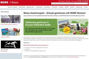 Thüringen Urlaub Gewinnspiel, Rewe Reisen Gewinnspiel