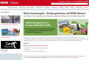Thüringen Urlaub Gewinnspiel, Rewe Reisen Gewinnspiel