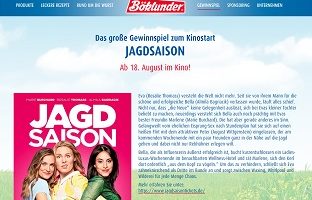 Böklunder Jagdsaison Gewinnspiel, Böklunder Gewinnspiel
