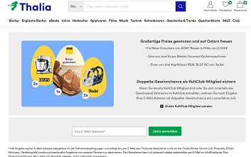 ADAC Reisegutschein Gewinnspiel, Thalia Gewinnspiel