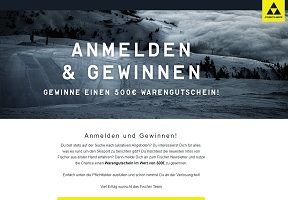 Fischer Gutschein Gewinnspiel, Fischer Sports Gewinnspiel