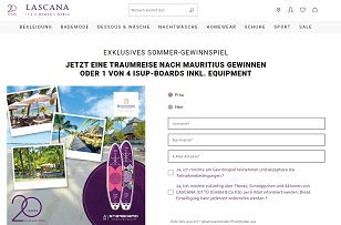 Lascana Gewinnspiel, Mauritius Reise Gewinnspiel