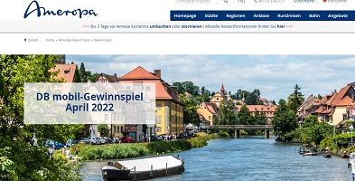 Main Flusskreuzfahrt Gewinnspiel, Ameropa Gewinnspiel