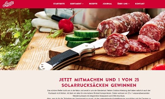 Solarrucksack Gewinnspiel, Aoste Gewinnspiel