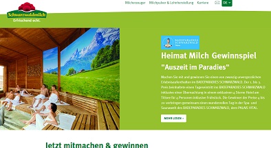 Schwarzwald Kurzurlaub Gewinnspiel, Schwarzwaldmilch Gewinnspiel