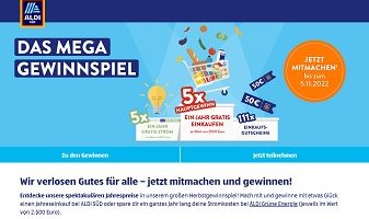 Aldi Süd Herbstgewinnspiel, Aldi Süd Gewinnspiel
