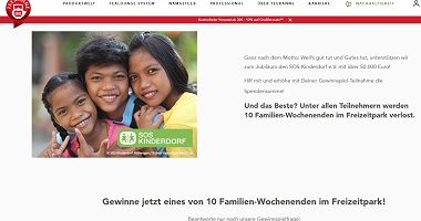 Freizeitpark Familien-Wochenende Gewinnspiel, Teekanne Gewinnspiel