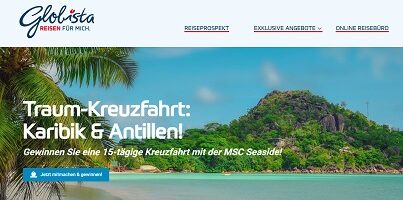 Karibik Kreuzfahrt Gewinnspiel, Globista Gewinnspiel