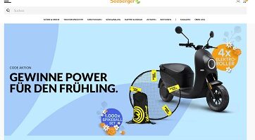 Seeberger Code eingeben, Seeberger Gewinnspiel