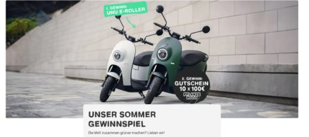 Uno Elektroroller Gewinnspiel, Blume2000 Gewinnspiel