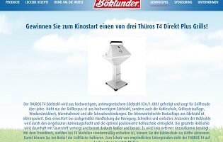 Thüros Edelstahlgrill Gewinnspiel, Böklunder Gewinnspiel