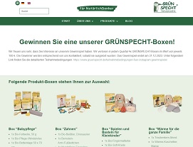 Grünspecht Box Gewinnspiel, Grünspecht Gewinnspiel