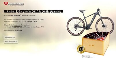 Cube E-Bike Gewinnspiel, Swizzrocker Gewinnspiel