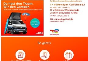Total Kassenbon hochladen, Total Gewinnspiel