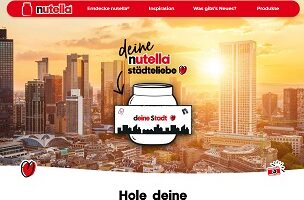Nutella Code eingeben, Nutella Aktion