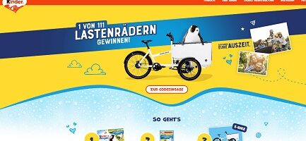 Kinder Pingui Code eingeben, Kinder Pingui Gewinnspiel