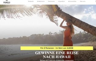 Hawaii Reise Gewinnspiel, Purelei Gewinnspiel