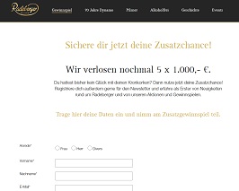 Radeberger Zusatzchance Gewinnspiel, Radeberger Gewinnspiel